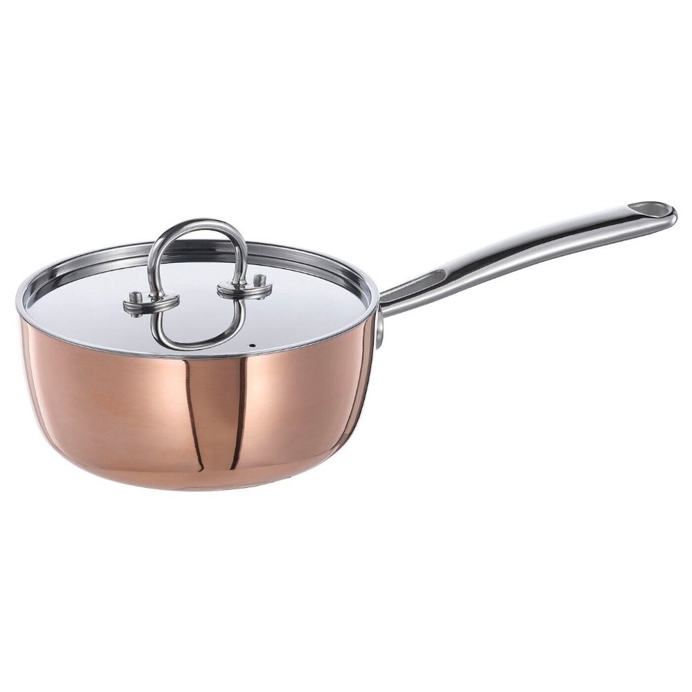New in box !  IKEA FINMAT Saucepan With Lid /Copper/Stainless Steel 2 qt